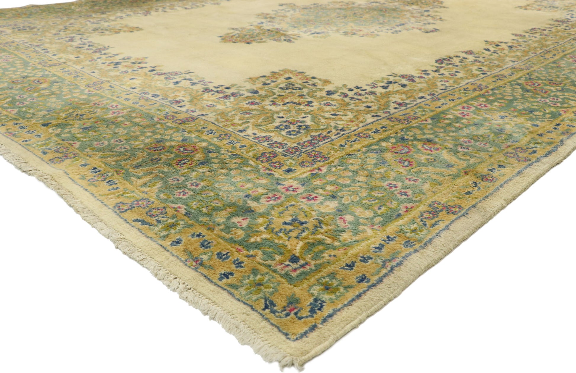 9 x 12 Vintage Kerman Rug 76735