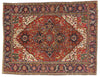 8 x 11 Antique Persian Heriz Rug 76738