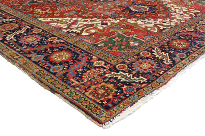 8 x 11 Antique Persian Heriz Rug 76738