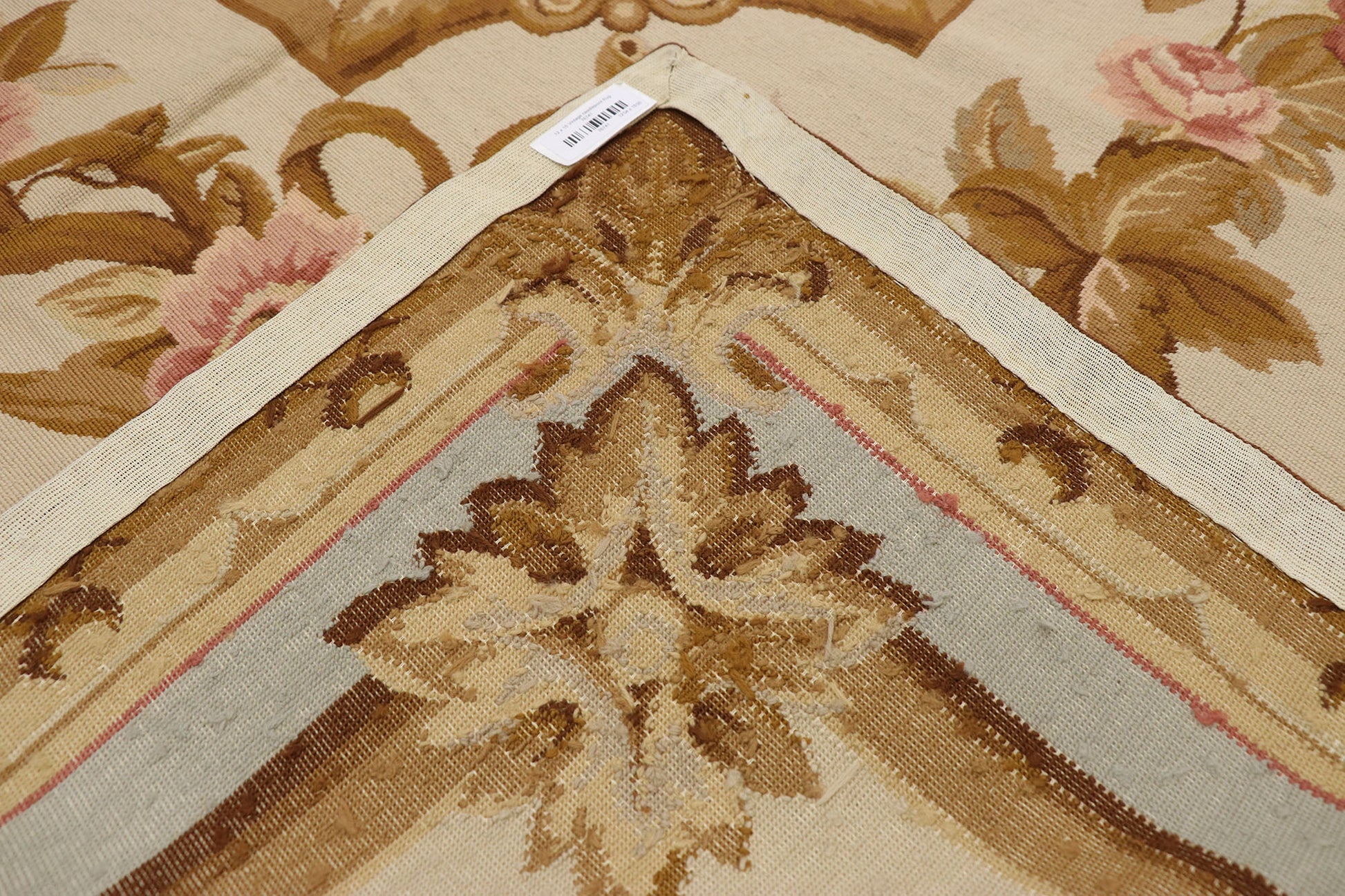 12 x 15 Vintage Aubusson Needlepoint Rug 76741