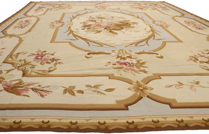 12 x 15 Vintage Aubusson Needlepoint Rug 76741