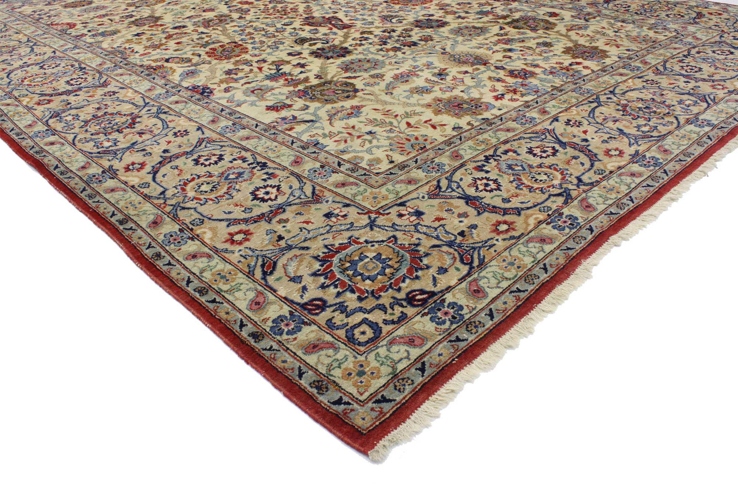 9 x 12 Vintage Kashan Rug 76749