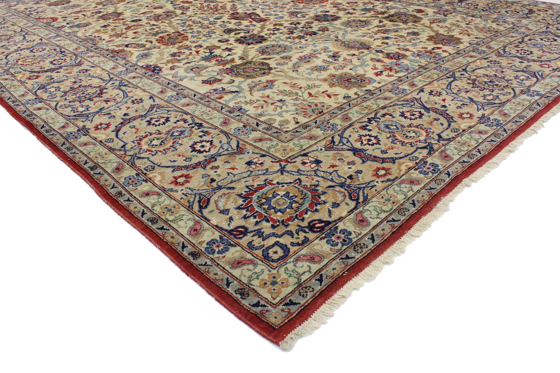 9 x 12 Vintage Kashan Rug 76749