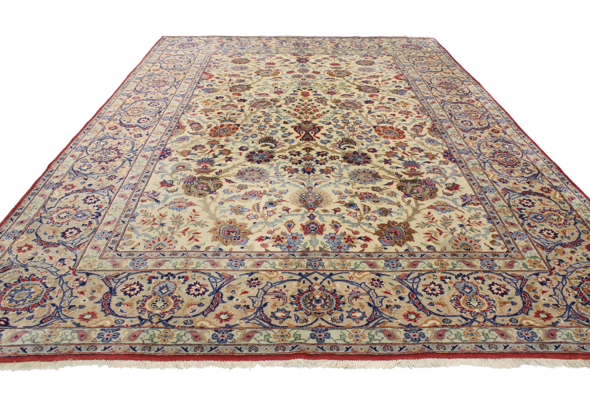9 x 12 Vintage Kashan Rug 76749