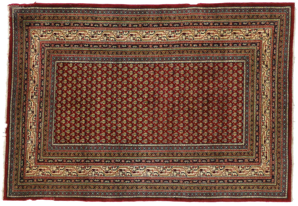 6 x 8 Vintage Indian Rug 76750