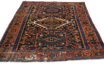 4 x 6 Antique Persian Heriz Rug 76759
