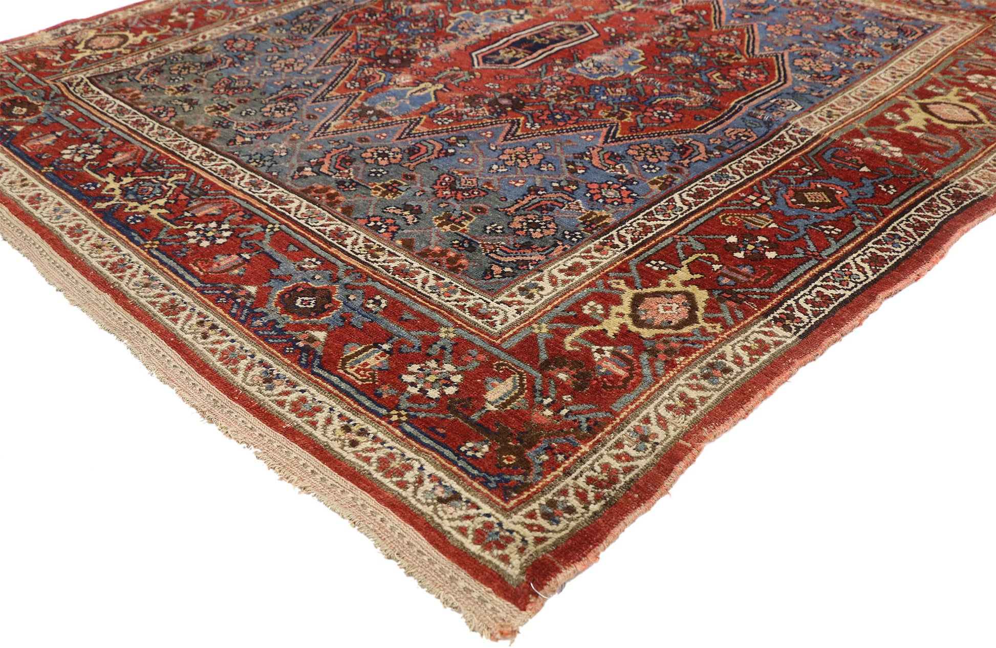 5 x 5 Antique Persian Malayer Rug 76760