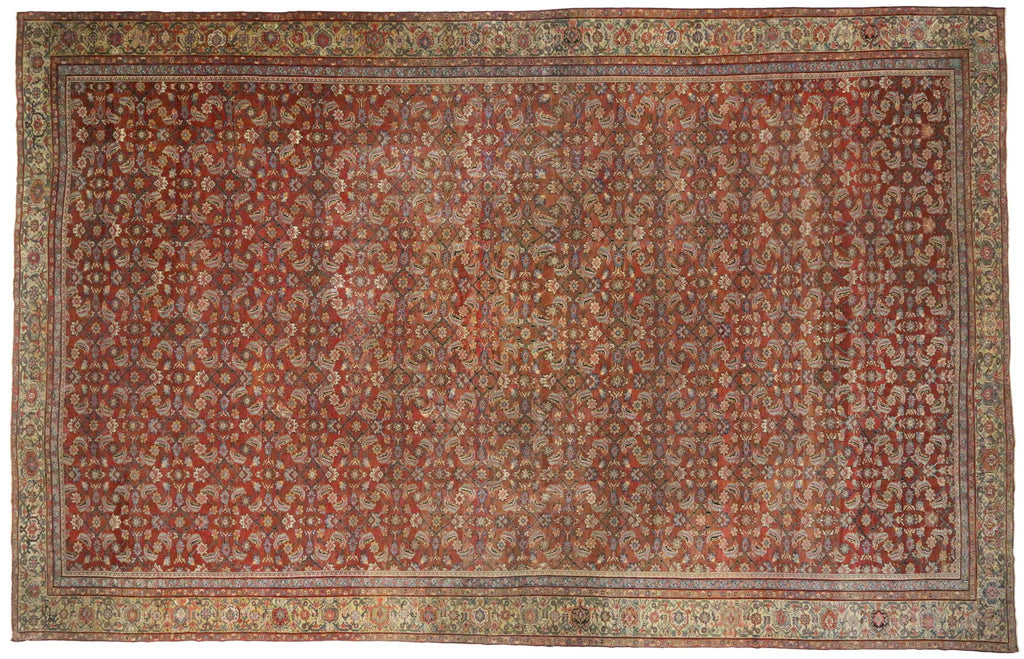 16 x 25 Antique Persian Farahan Rug 76763