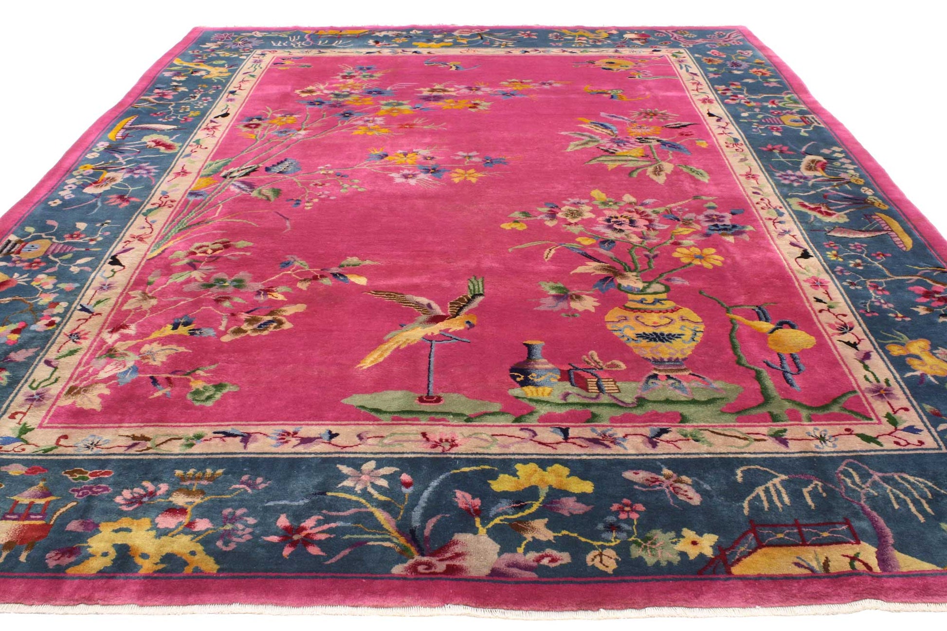 9 x 11 Antique Chinese Art Deco Rug 76765