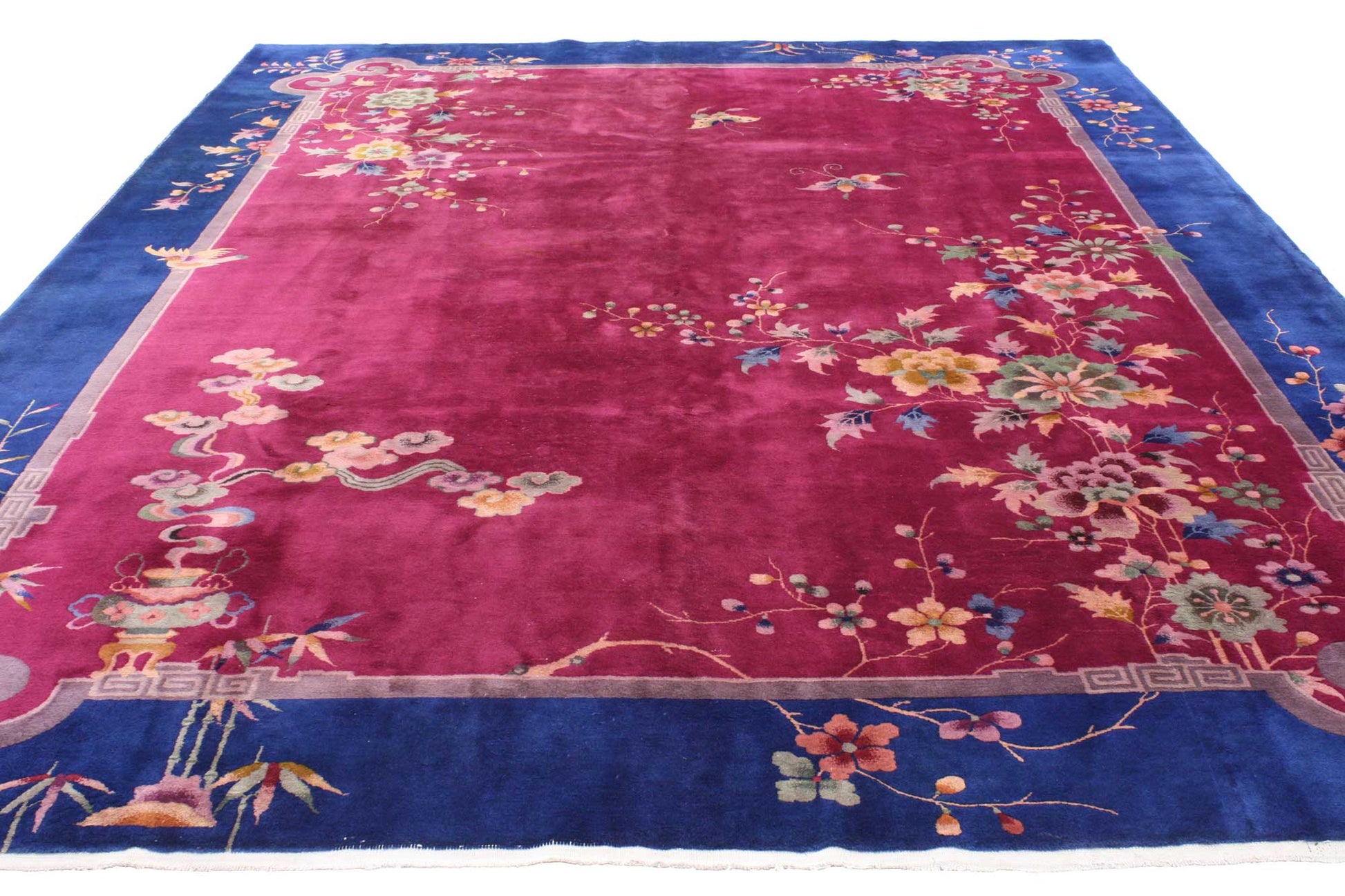 9 x 11 Antique Chinese Art Deco Rug 76766