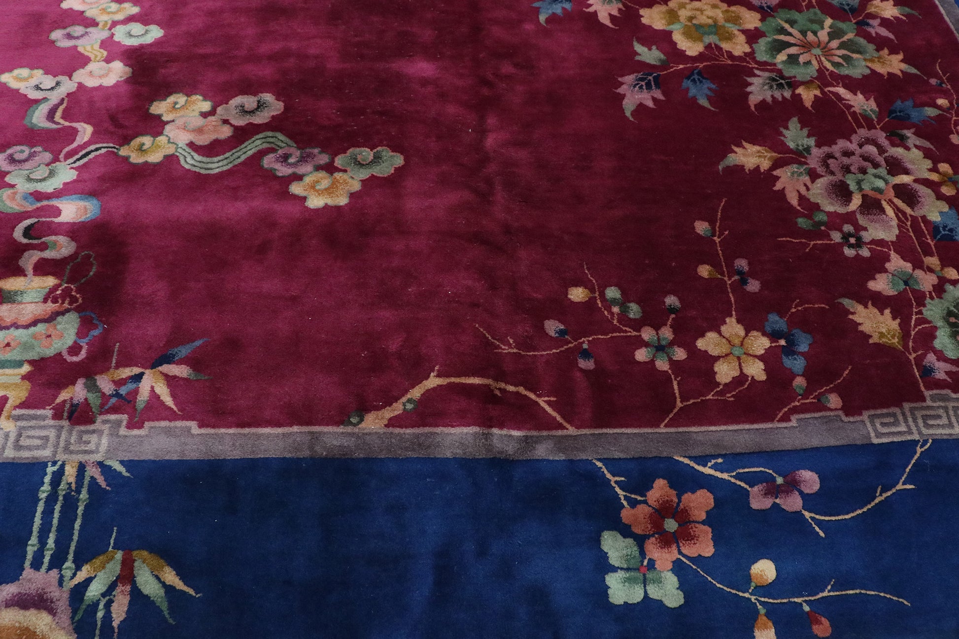 9 x 11 Antique Chinese Art Deco Rug 76766