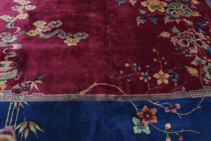 9 x 11 Antique Chinese Art Deco Rug 76766