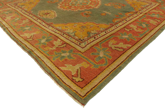 6 x 6 Antique Turkish Oushak Rug 76768