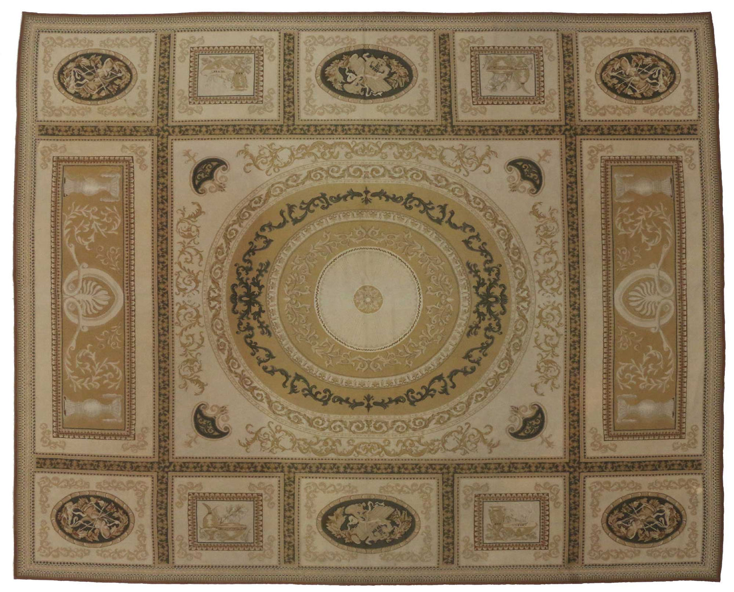 10 x 12 Vintage Aubusson Rug 76775