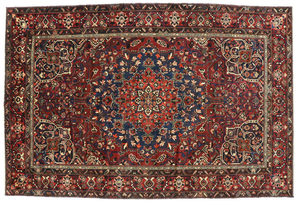 11 x 16 Vintage Persian Bakhtiari Rug 76778