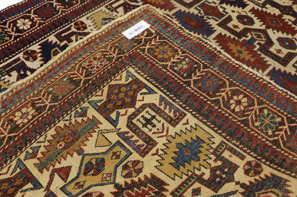 4 x 7 Antique Caucasian Shirvan Rug 76782