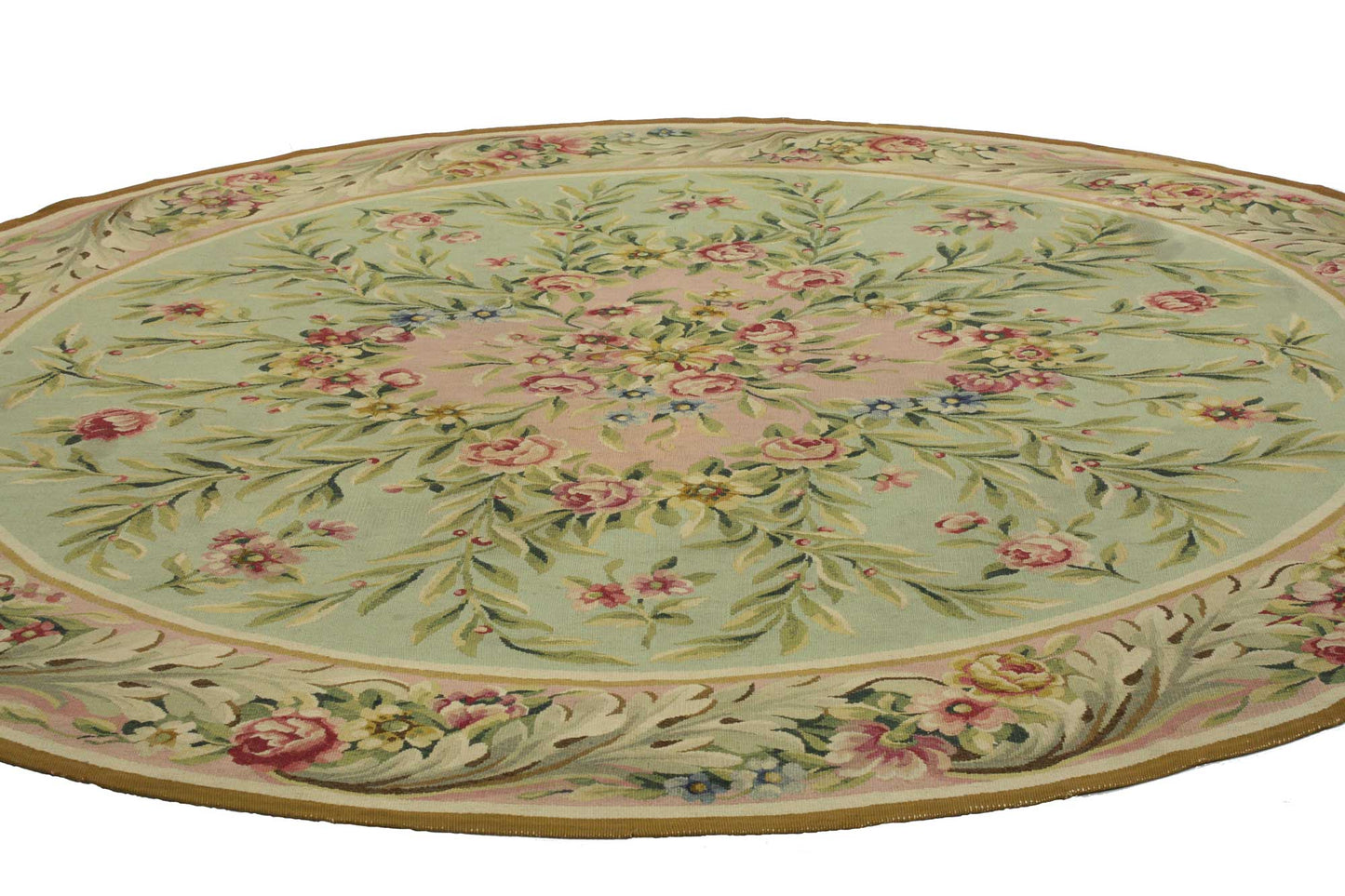 8 x 8 Antique Aubusson Rug 76784