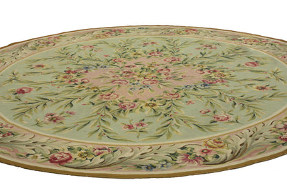 8 x 8 Antique Aubusson Rug 76784