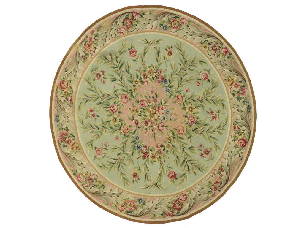 8 x 8 Antique Aubusson Rug 76784
