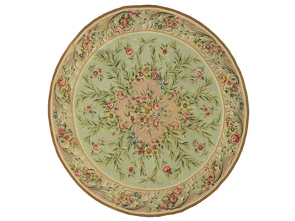 8 x 8 Antique Aubusson Rug 76784