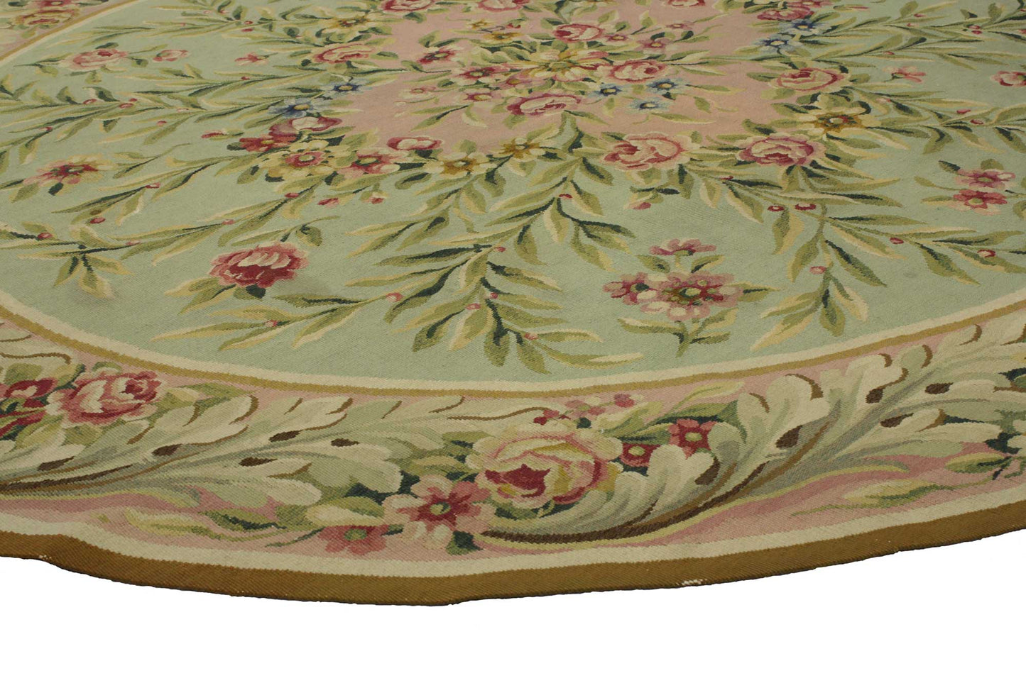 8 x 8 Antique Aubusson Rug 76784
