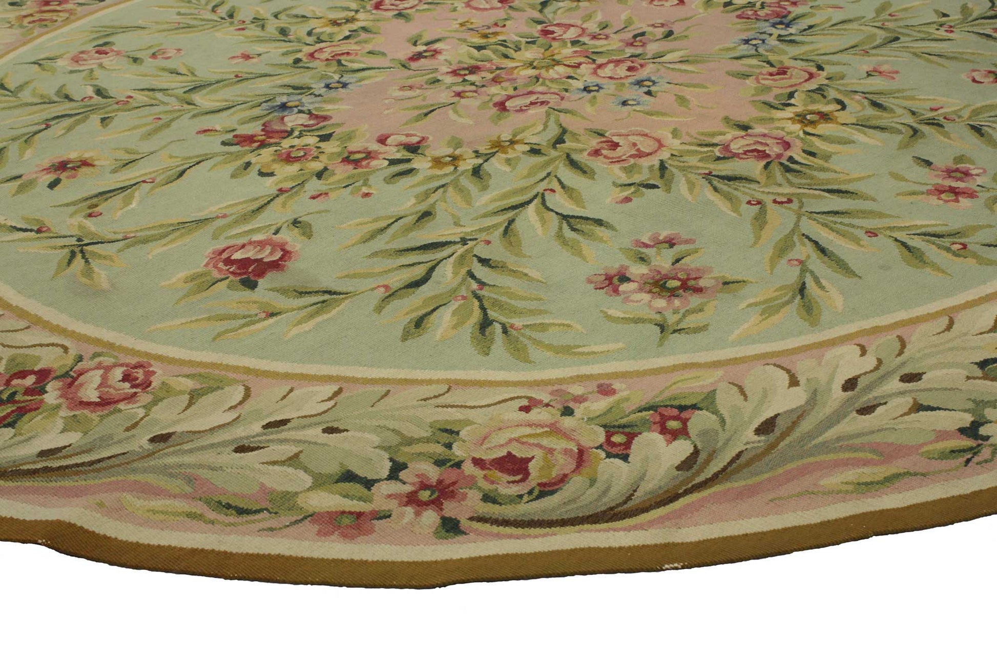 8 x 8 Antique Aubusson Rug 76784