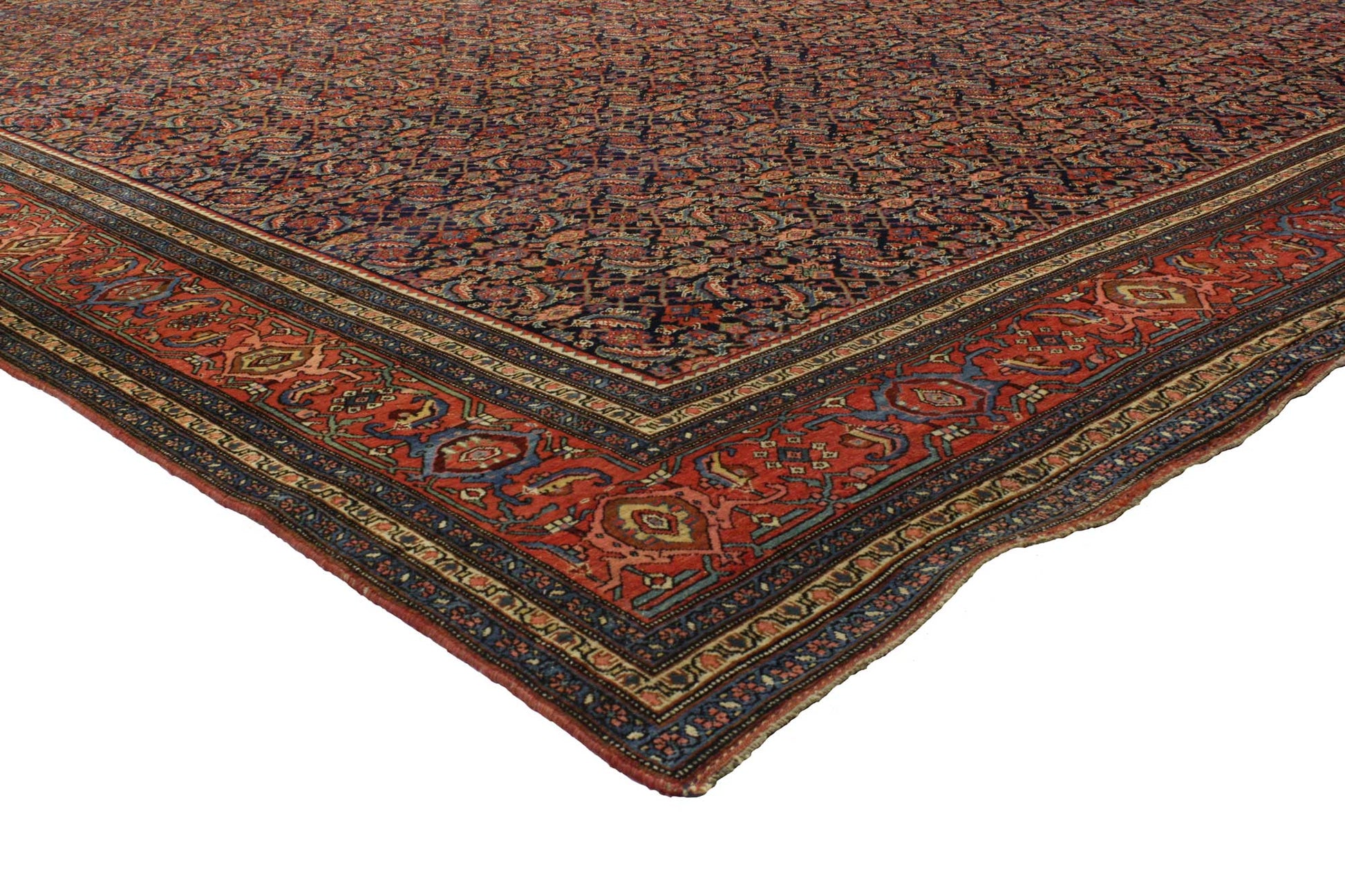 13 x 23 Antique Persian Bijar Rug 76785