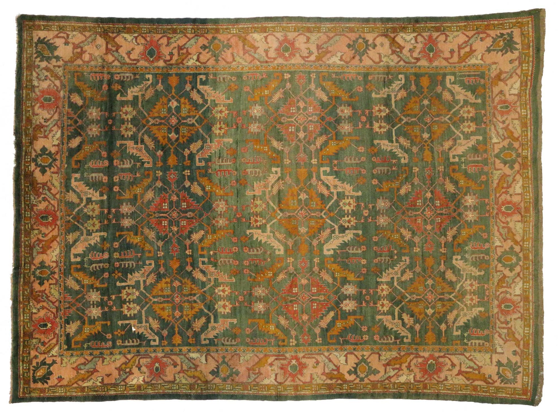 13 x 18 Antique Oushak Rug 76786
