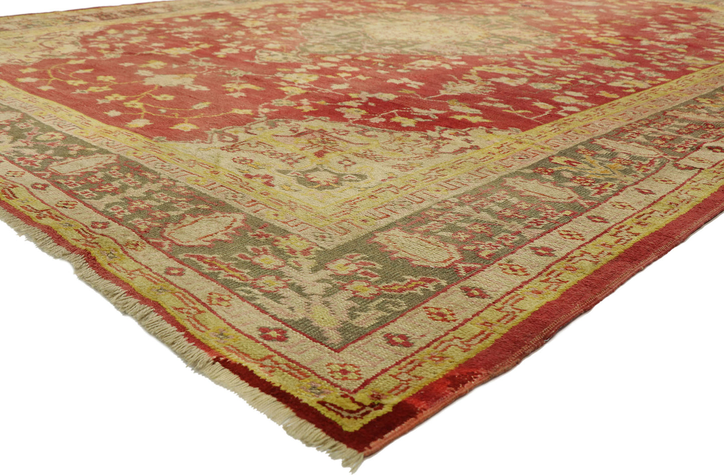 10 x 12 Antique Turkish Oushak Rug 76787