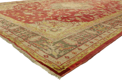 10 x 12 Antique Turkish Oushak Rug 76787