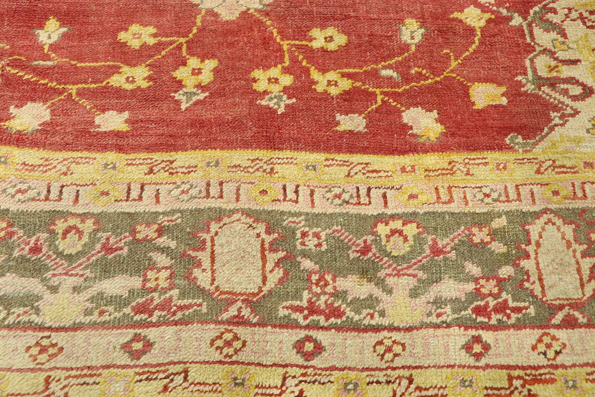 10 x 12 Antique Turkish Oushak Rug 76787