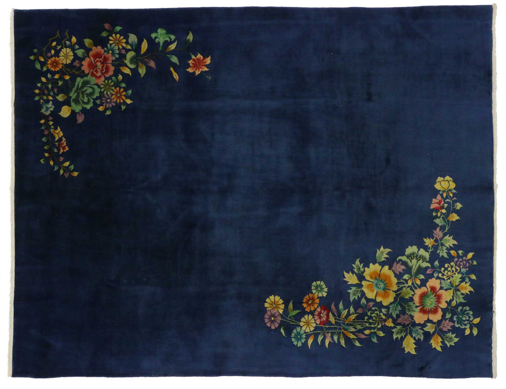 9 x 11 Antique Art Deco Rug 76788