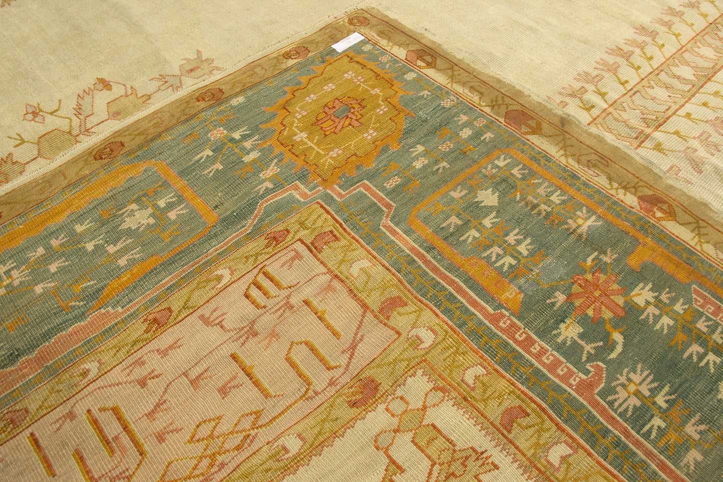 12 x 17 Antique Turkish Oushak Rug 76789