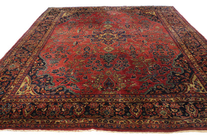 9 x 12 Antique Sarouk Rug 76794