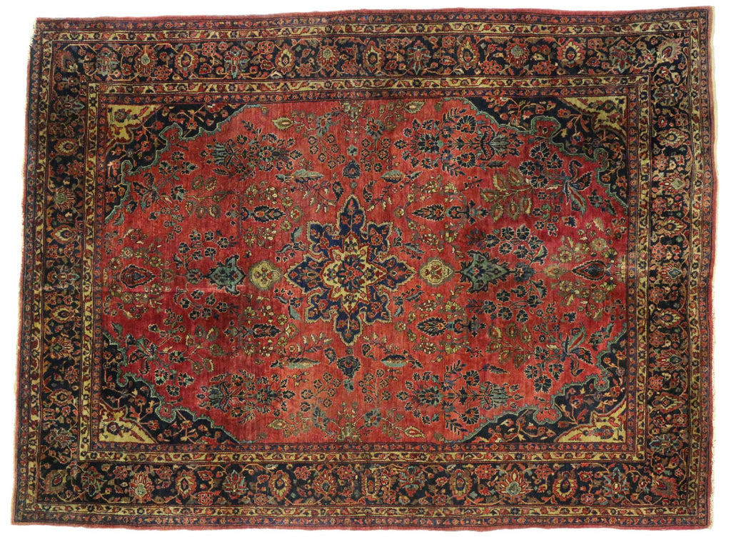 9 x 12 Antique Sarouk Rug 76794