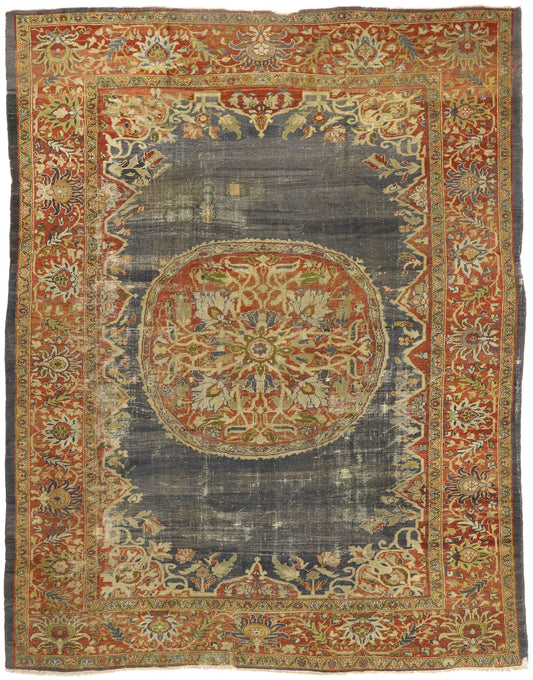 9 x 12 Antique Persian Sultanabad Rug 76796