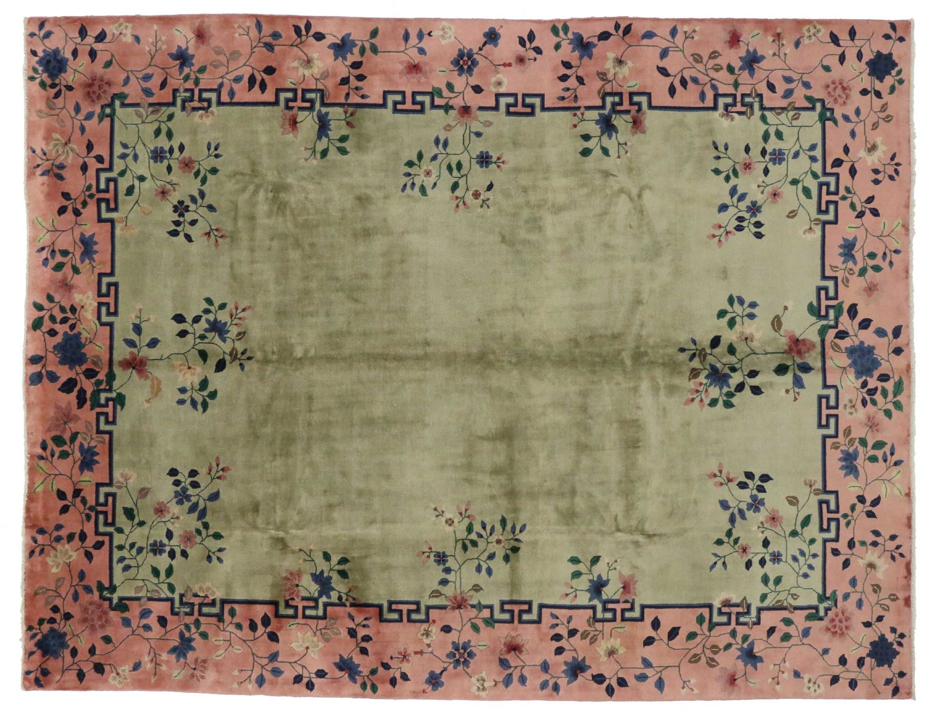 9 x 11 Antique Art Deco Rug 76801