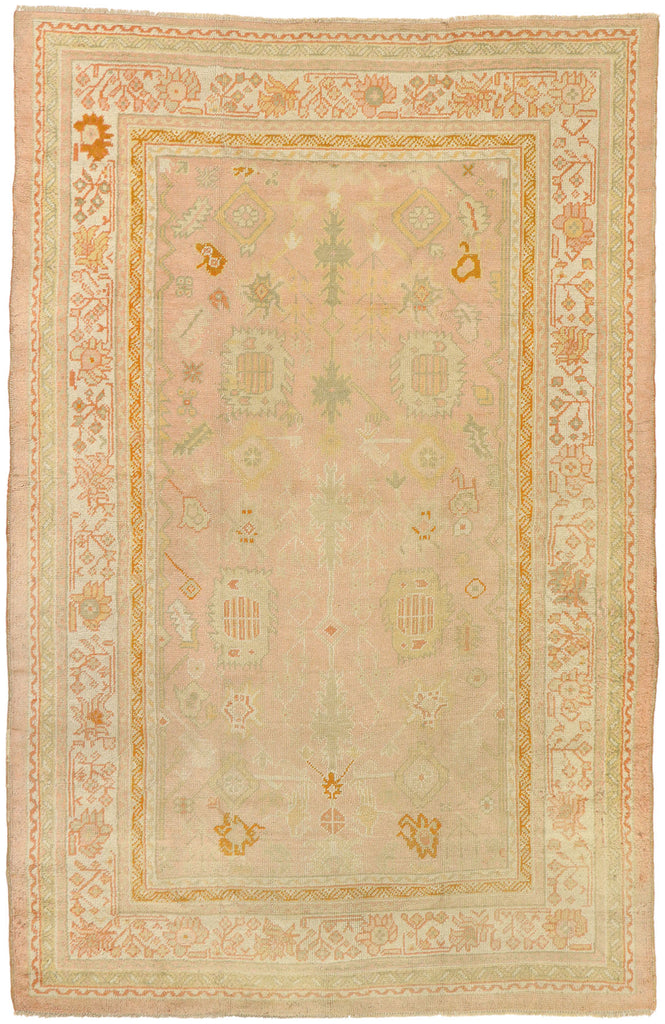 7 x 11 Antique Turkish Oushak Rug 76804
