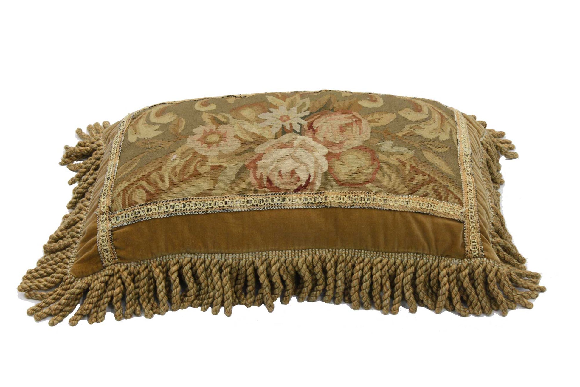 23" x 15" European Aubusson Tapestry Pillow 76811
