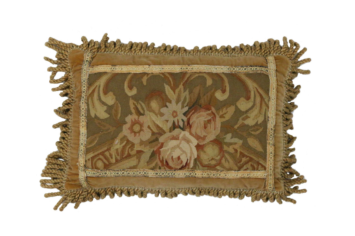 23" x 15" European Aubusson Tapestry Pillow 76811