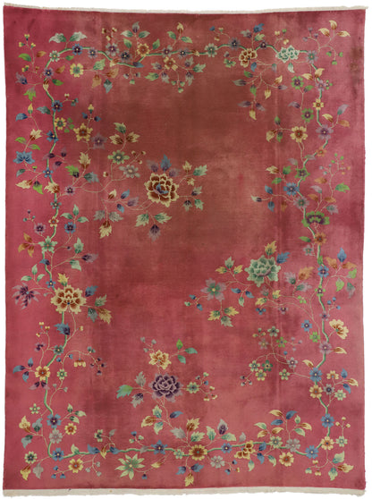 9 x 11 Antique Art Deco Rug 76813