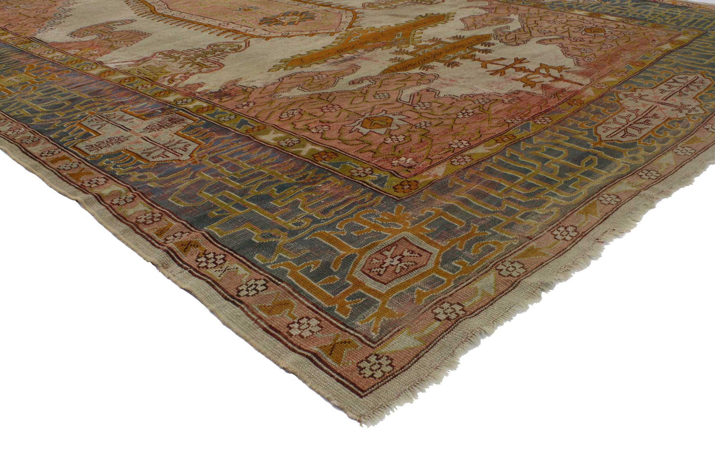 9 x 13 Antique Oushak Rug 76814