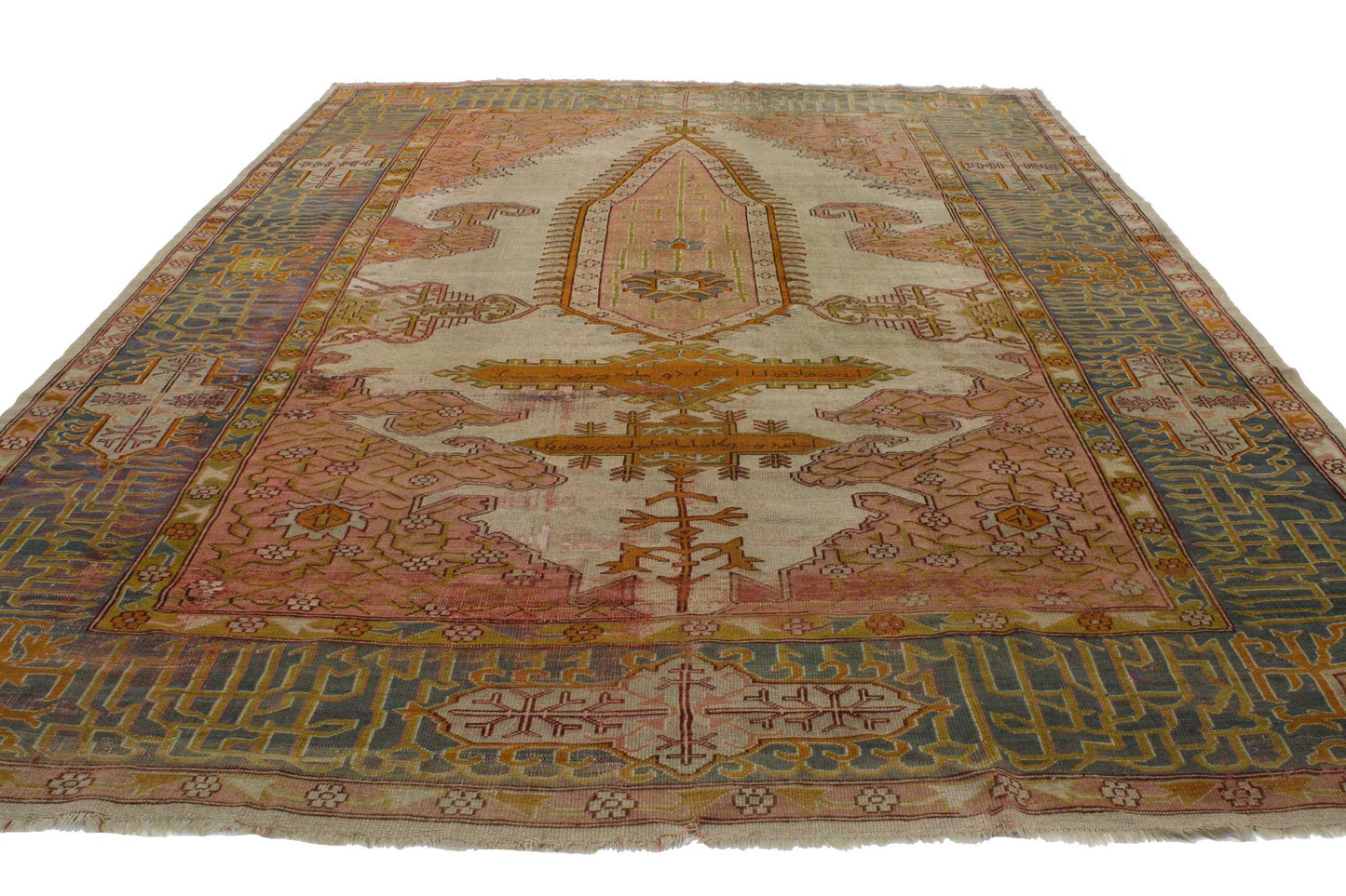 9 x 13 Antique Oushak Rug 76814