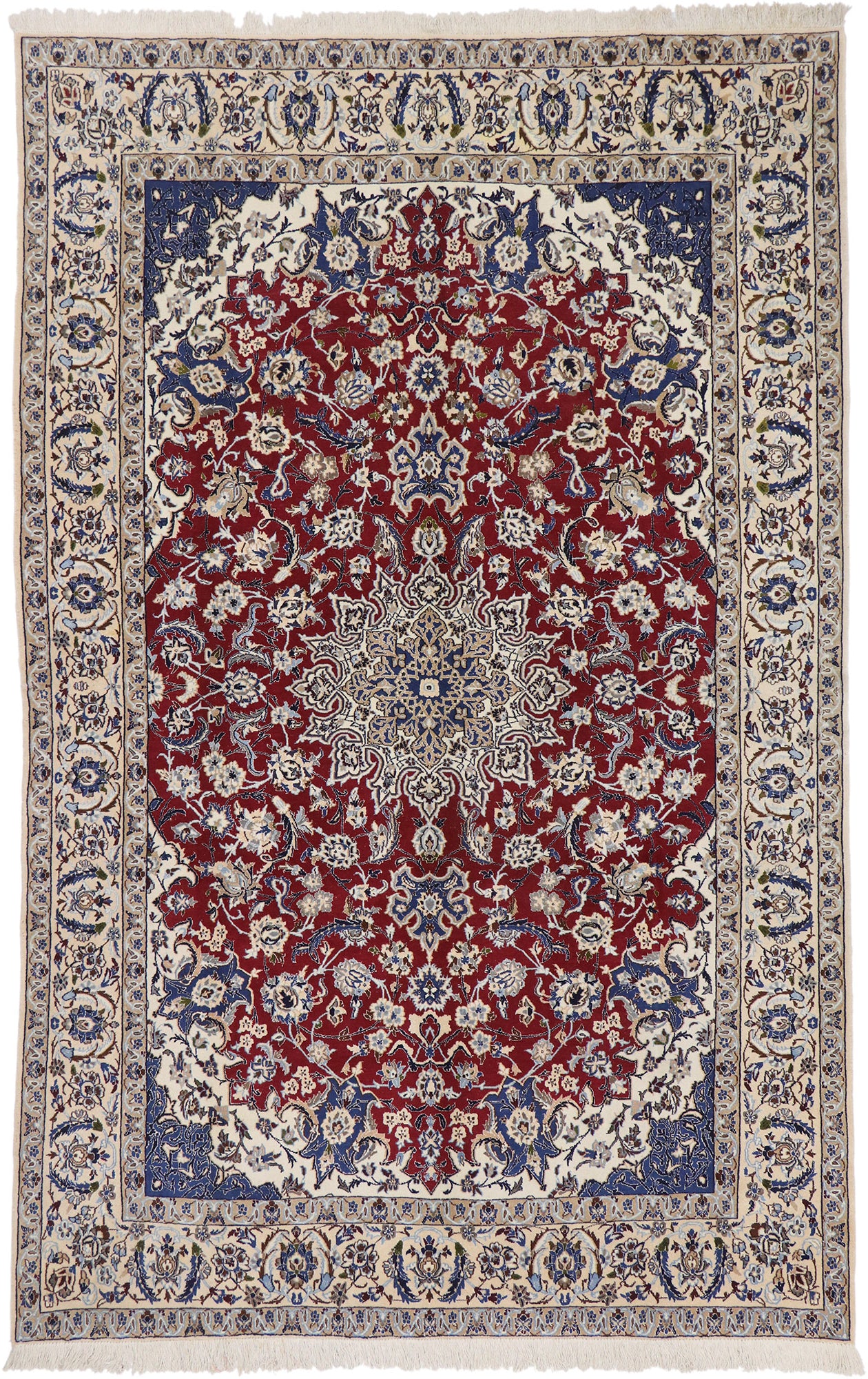 7 x 11 Vintage Nain Rug 76818