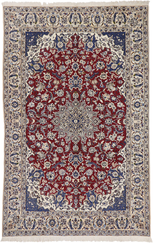 7 x 11 Vintage Nain Rug 76818