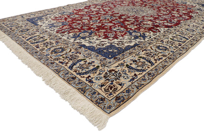 7 x 11 Vintage Nain Rug 76818