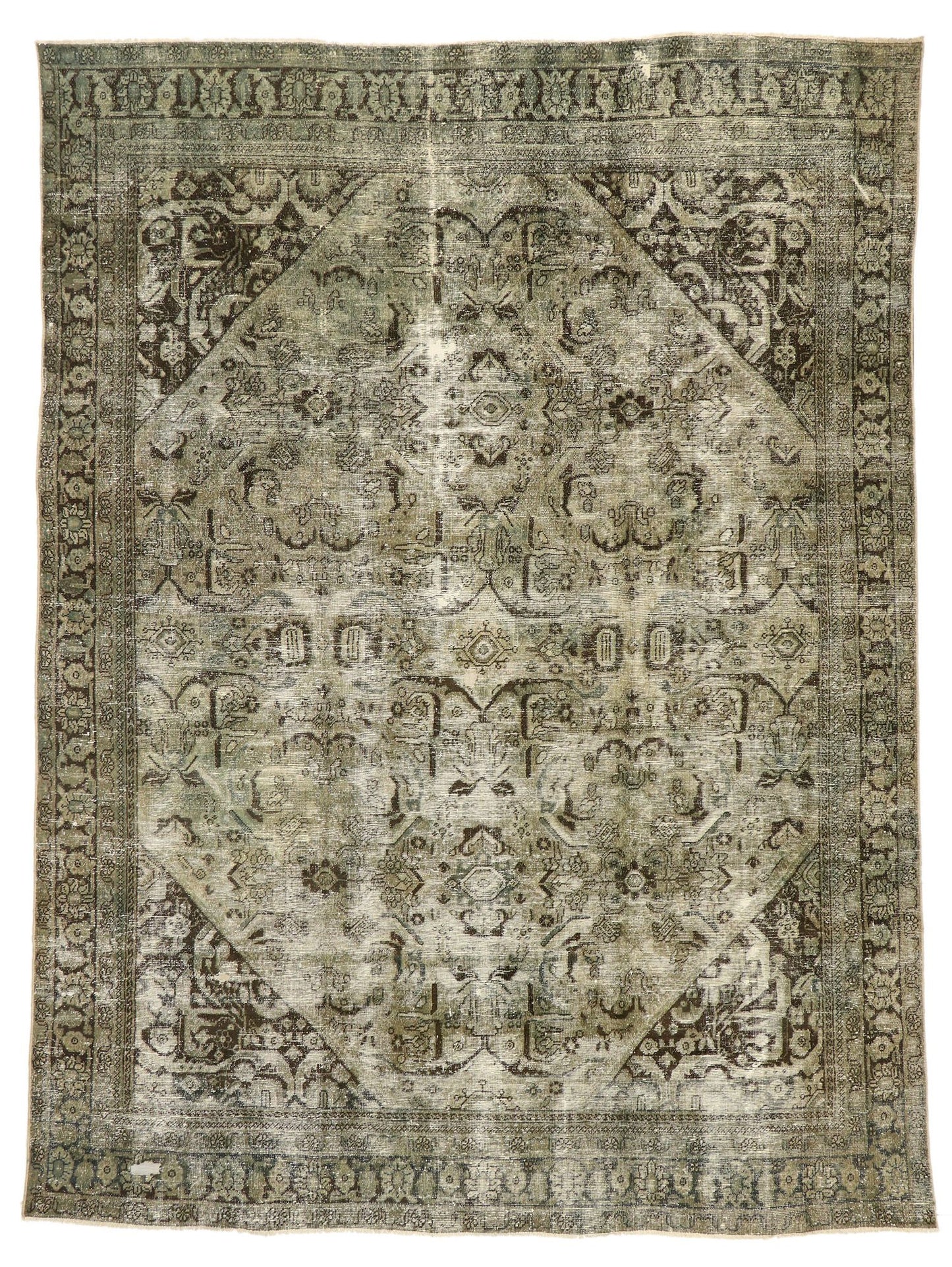 9 x 12 Antique Persian Mahal Rug 76823