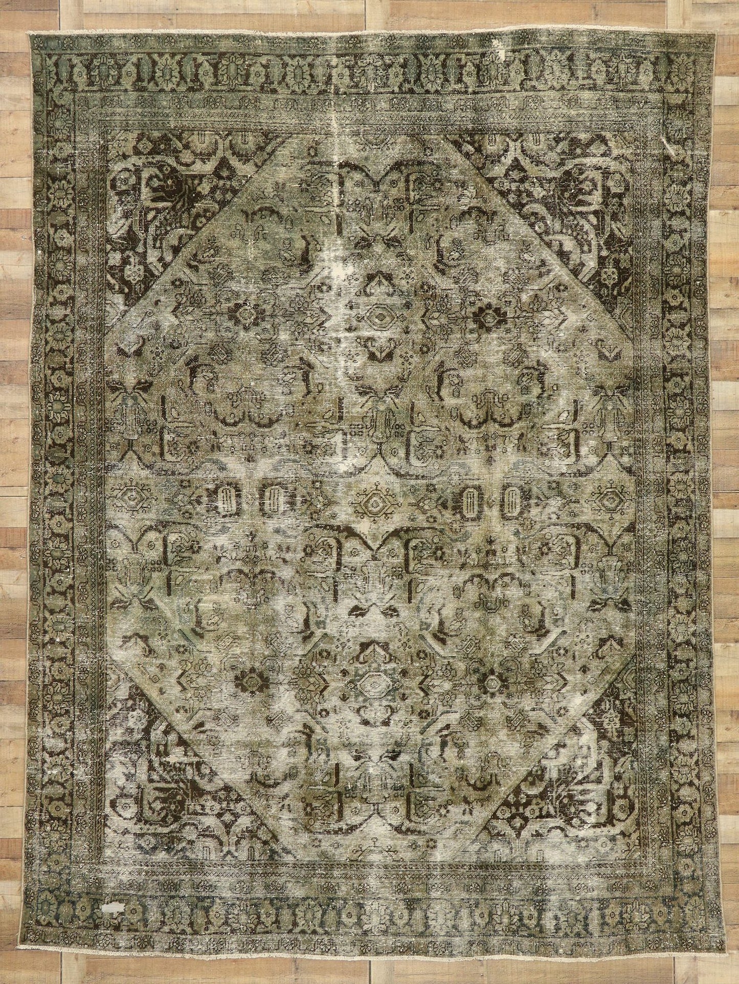9 x 12 Antique Persian Mahal Rug 76823