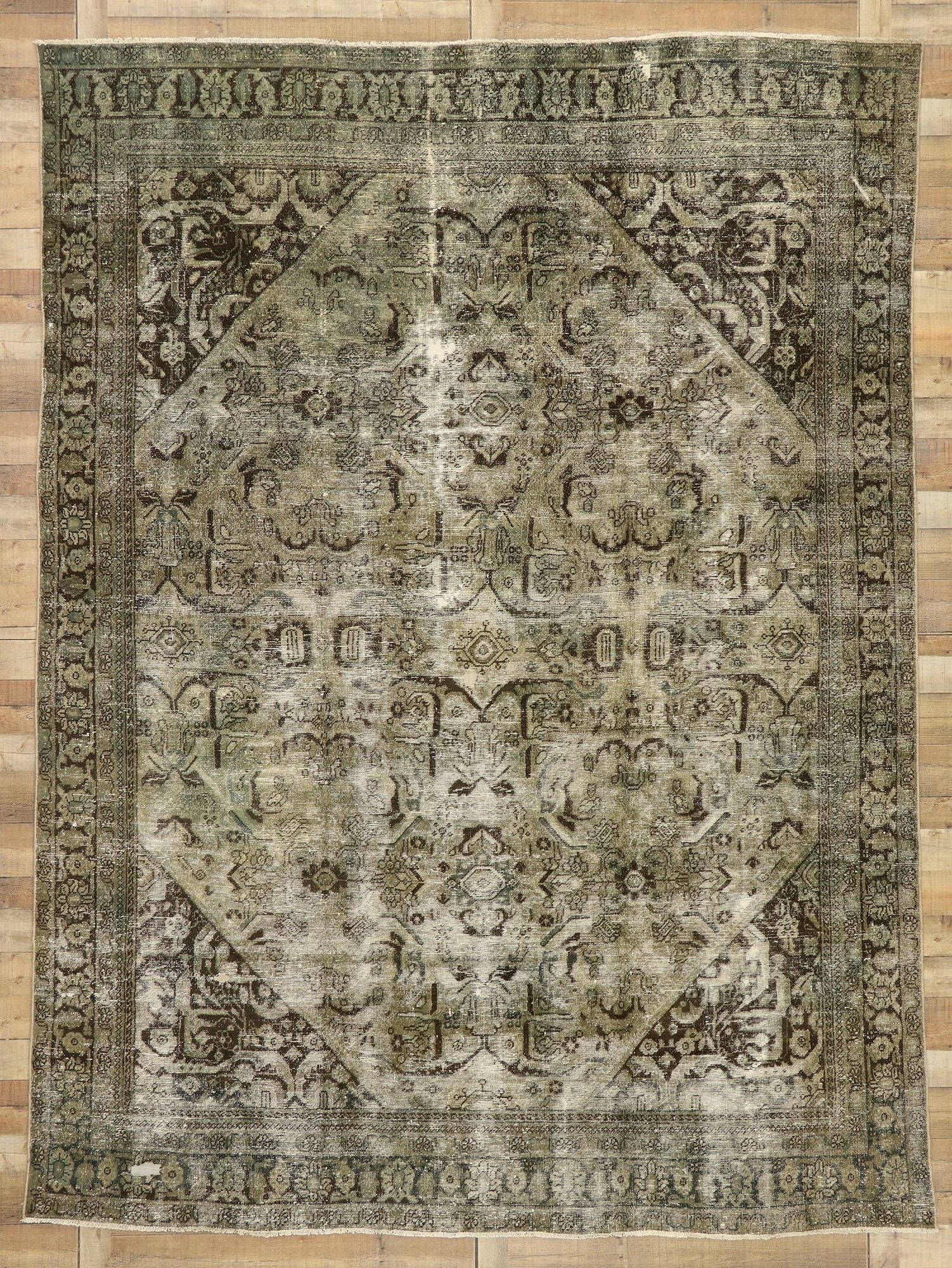 9 x 12 Antique Persian Mahal Rug 76823