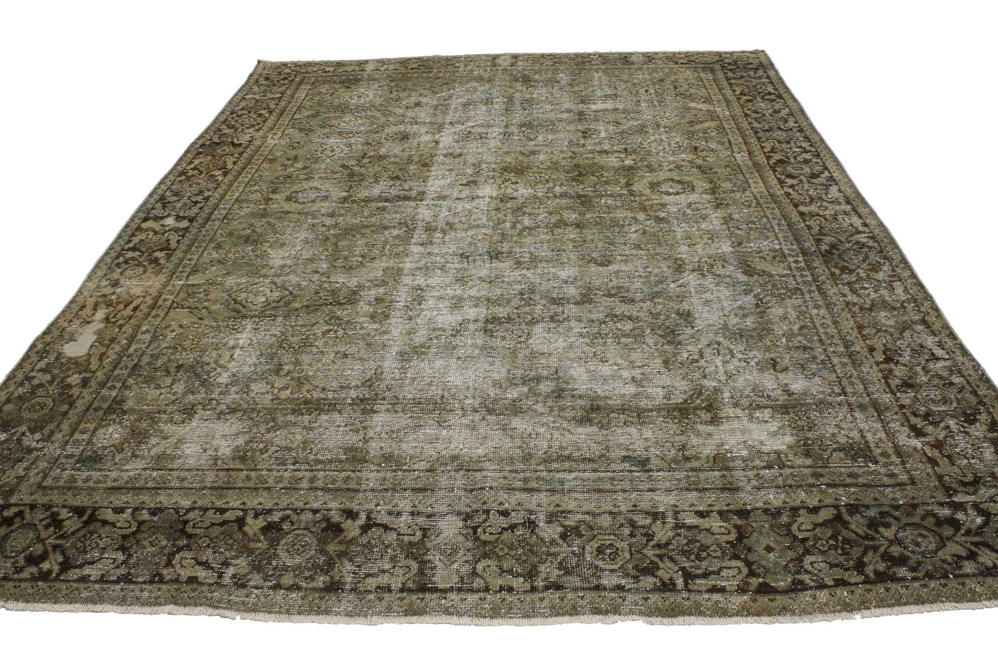 7 x 10 Antique Persian Mahal Rug 76829